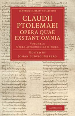 Claudii Ptolemaei Opera Quae Exstant Omnia 1108063667 Book Cover