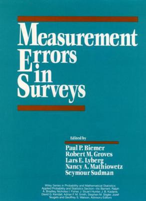 Measurement Errors in Surveys 0471534056 Book Cover