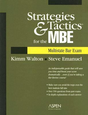 Strategies & Tactics for the MBE (Multistate Ba... 0735558728 Book Cover