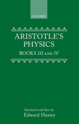 Aristotle's Physics Books III and IV 0198720688 Book Cover