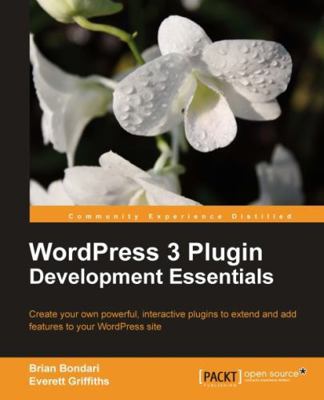Wordpress 3 Plugin Development 184951352X Book Cover