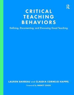 Critical Teaching Behaviors: Defining, Document... 1642673684 Book Cover