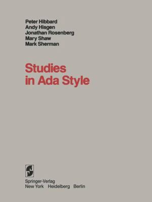 Studies in ADA Style 0387906282 Book Cover