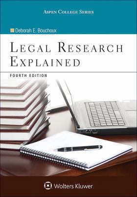 Legal Research Explained 1454882336 Book Cover