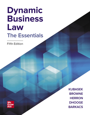 Loose Leaf for Dynamic Business Law: The Essent... 126407672X Book Cover