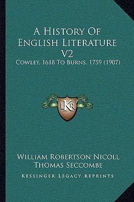 A History Of English Literature V2: Cowley, 161... 1104715309 Book Cover