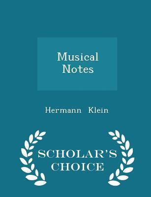 Musical Notes - Scholar's Choice Edition 1297231112 Book Cover
