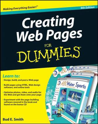 Creating Web Pages for Dummies [With CDROM] B002WTCA1O Book Cover