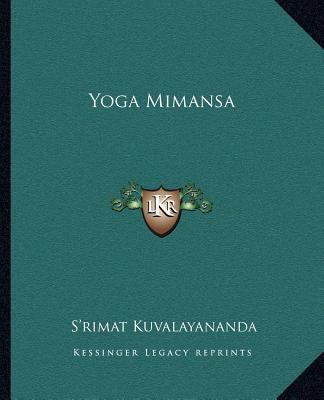 Yoga Mimansa 1162580240 Book Cover