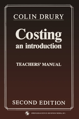 Costing: An introduction Teachers' Manual 041235800X Book Cover