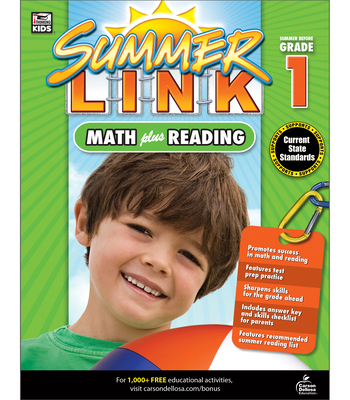 Math Plus Reading Workbook: Summer Before Grade 1 148380464X Book Cover
