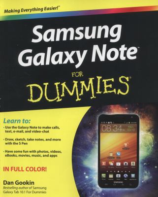 Samsung Galaxy Note For Dummies 1118388461 Book Cover