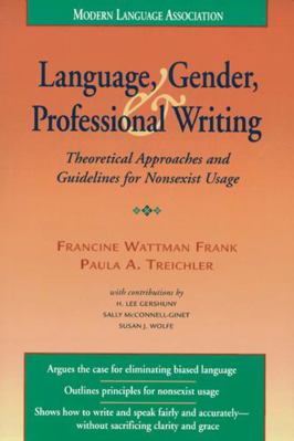Language, Gender, and Professional Writing: The... 087352179X Book Cover