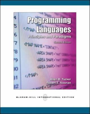 Programming Languages: Principles and Paradigms 0071254390 Book Cover