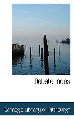 Debate Index 1103023896 Book Cover