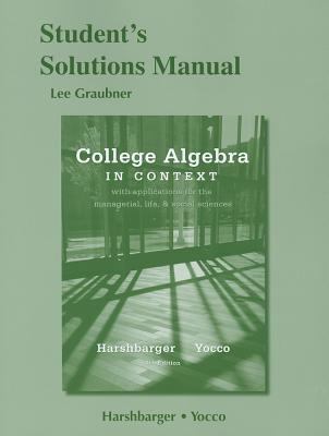 College Algebra in Context with Applications fo... 0321783557 Book Cover