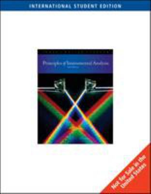 Instrumental Analysis Principles 0495125709 Book Cover