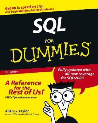 SQL for Dummies 0764540750 Book Cover