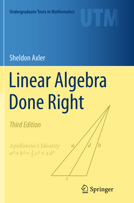 Linear Algebra Done Right 3319307657 Book Cover
