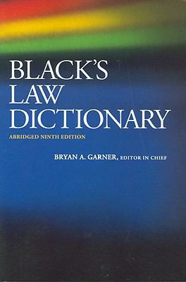 Black's Law Dictionary 0314265783 Book Cover
