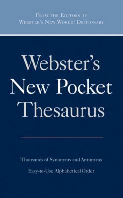 Webster's New Pocket Thesaurus 0470768940 Book Cover
