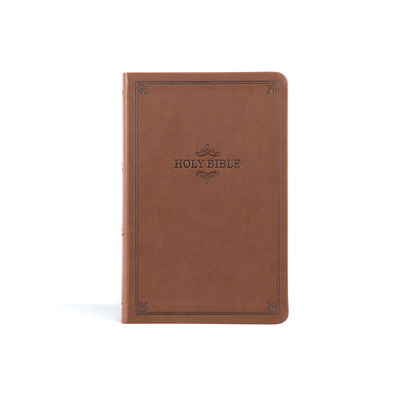 KJV Thinline Bible, Value Edition, Brown Leathe... 108777473X Book Cover