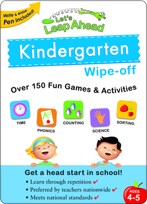 Let's Leap Ahead Kindergarten Wipe-Off 1613510136 Book Cover