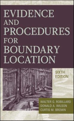 Evidence and Procedures for Boundary Location 0470901594 Book Cover