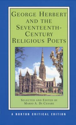 George Herbert and the Seventeenth-Century Reli... 0393092542 Book Cover