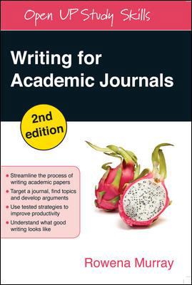 Writing for Academic Journals 0335234585 Book Cover