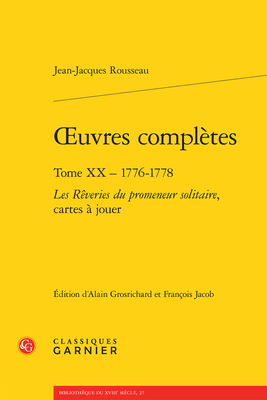 Oeuvres Completes: Tome XX - 1776-1778 - Les Re... [French] 2812430176 Book Cover