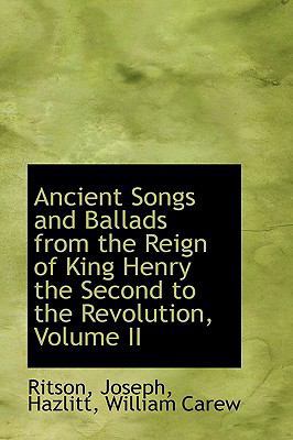 Ancient Songs and Ballads from the Reign of Kin... 1110279949 Book Cover