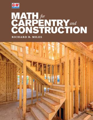 Math for Carpentry and Construction 1635632145 Book Cover