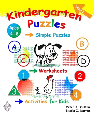 Kindergarten Puzzles - Level 1: Simple Puzzles,... B0CWTPC5QS Book Cover