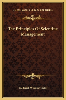 The Principles Of Scientific Management 1169231810 Book Cover