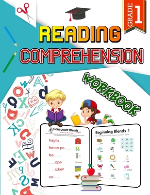 Paperback Reading Comprehension Workbook - Grade 1: Activity Book for Classroom and Home, Boost Grammar and Reading Comprehension Skills Book