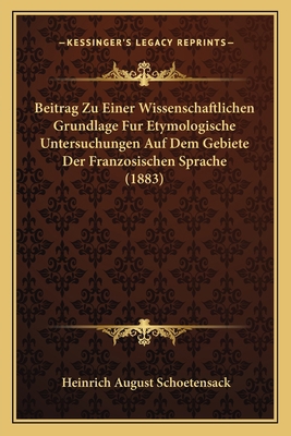 Beitrag Zu Einer Wissenschaftlichen Grundlage F... [German] 1167724518 Book Cover