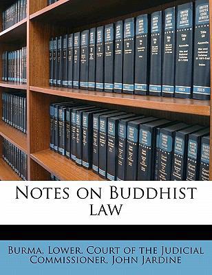 Notes on Buddhist Law 1171741391 Book Cover