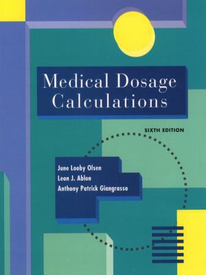 Medical Dosage Calculations 0805356053 Book Cover