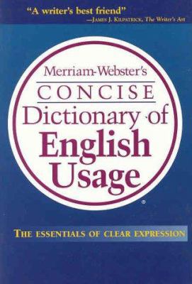 Merriam-Webster's Concise Dictionary of English... B004L2KNI2 Book Cover