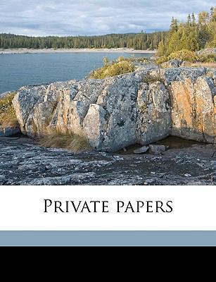 Private Papers 1149501782 Book Cover