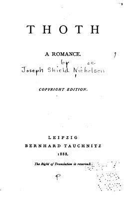 Thoth, A Romance 1523924667 Book Cover