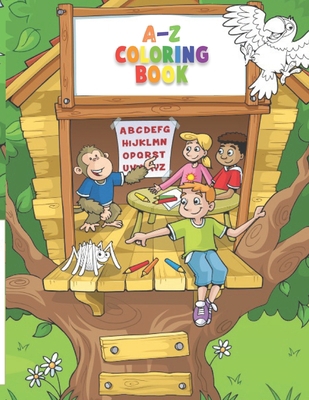 Paperback A to Z Coloring Book: Young Learners for Kids and Youngs [Large Print] Book