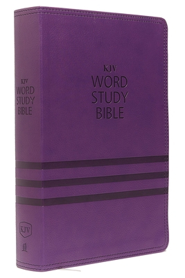 KJV, Word Study Bible, Imitation Leather, Purpl... 0718085728 Book Cover