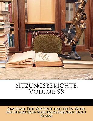 Sitzungsberichte, Volume 98 [German] 117400293X Book Cover