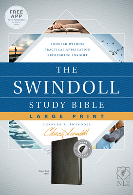 The Swindoll Study Bible NLT, Large Print 149643370X Book Cover