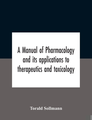 A Manual Of Pharmacology And Its Applications T... 9354185940 Book Cover