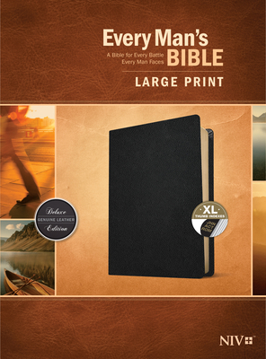 Every Man's Bible Niv, Large Print (Genuine Lea... [Large Print] 1496447972 Book Cover