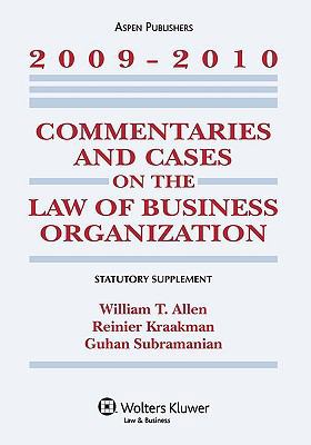 Commentaries and Cases on the Law of Business O... 0735584109 Book Cover