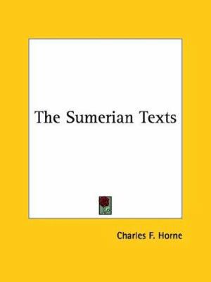 The Sumerian Texts 1425330320 Book Cover